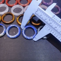 Anillos de cristales de piedras preciosas naturales pulidas, anillo de banda de dedo de amatista de sueño espiritual curativo para mujeres y hombres