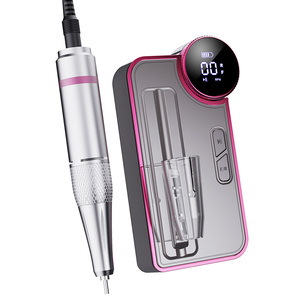 Perceuse à ongles <span class=keywords><strong>argent</strong></span>ée limes à ongles électriques Portable Rechargeable E File Kit 35000RPM manucure électrique professionnelle pour Salon à domicile - Product Image 4