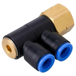 Double Universal Threaded Elbow KQ2VD06-16F-M4/KQ2VD08-01F-M4 Quick-<b>Connector</b> for <b>Air</b> <b>Hoses</b> Pneumatic Tools Accessories Parts - Product Image 1