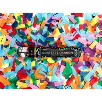 Canon à Confettis Carré Universel Coloré pour Fêtes, Salve de Confettis Torsadés à la Main pour Bar et KTV, Nouvel An