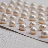 Perles d'eau douce naturelles en vrac, forme de riz, assorties, blanches, pour la fabrication de bijoux, tailles 8,5-10 mm