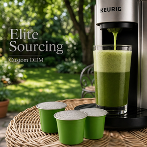 Etiqueta de cartón personalizada para cápsulas de té verde Matcha K Cup, para máquina de café K Cup, venta al por mayor, OEM, suministro personalizado a granel. - Product Image 1