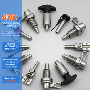 Tour CNC sur mesure certifié AS9100 IATF16949, en acier inoxydable, avec poussoir <span class=keywords><strong>et</strong></span> goupille à dégagement rapide en acier pour bateaux <span class=keywords><strong>et</strong></span> équipements audio - Product Image 1