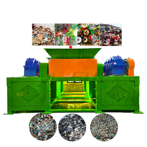 Broyeur à double arbre pour le recyclage des déchets, idéal pour le broyage des métaux ferreux, des canettes en aluminium, du plastique et du caoutchouc - Product Image 1
