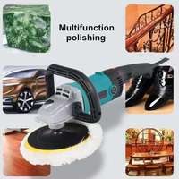 Polisseuse électrique rotative sans fil 1400W à 6 vitesses, diamètre de roue 180mm, outil de polissage humide multifonctionnel pour bricolage