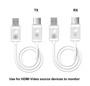 30m 1080P Wireless Display HDMI Extender Video Transmitter And Receiver Kit USB Type C Share Cable For PS4 Phone Laptop PC To TV