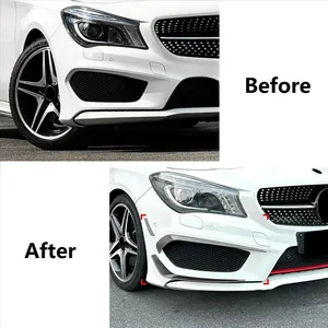 ลิ้นกันชนหน้า StarNav สำหรับ Mercedes Benz Class C117 AMG Line ปี 2013-2015 ชุดแต่งสปอยเลอร์ดิฟฟิวเซอร์ อุปกรณ์ตกแต่งรถยนต์ - Product Image 2