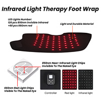 OEM ODM 660nm 850nm Terapi Cahaya Merah Wrap Mode Pulsa Perangkat Tanpa Kabel Isi Ulang yang Dapat Dipakai untuk Kaki