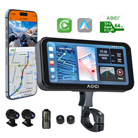 Caméra de tableau de bord universelle pour moto Aoocci C6 Pro Dual 1080P, enregistreur vidéo, étanche IP67, écran IPS pour capteur G, écran intelligent