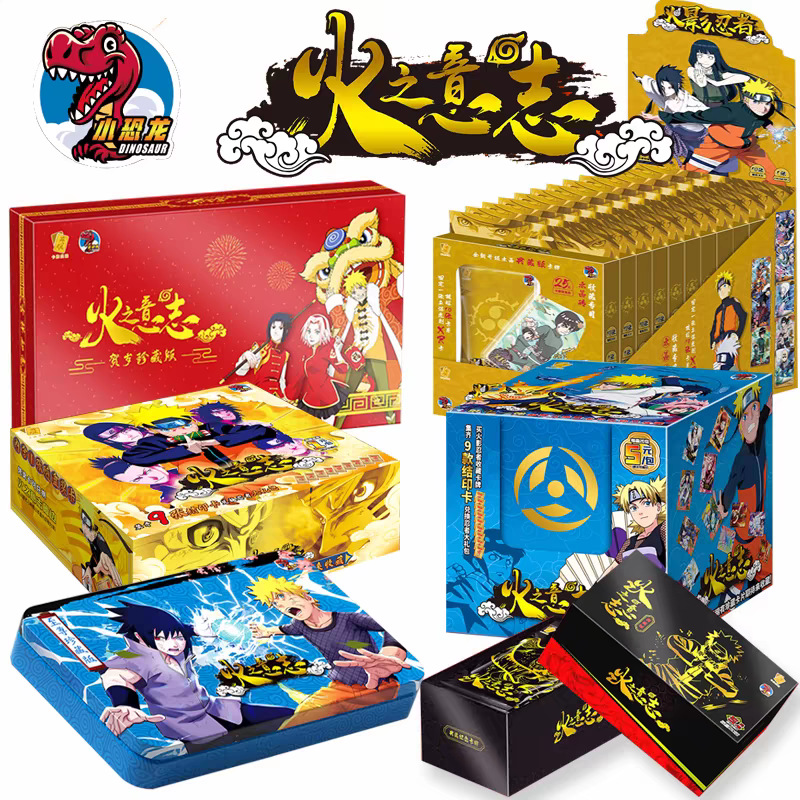 Naruto Deck Box Naruto CCG Trading Card Game Booster Box - "Gold Sage" Set,  30 Sealed Packs, Chinese Language Naruto Se Card