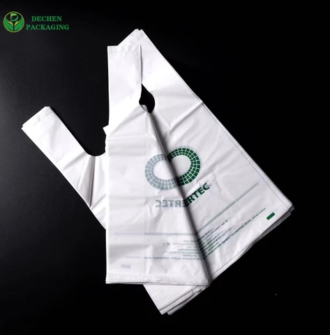 Sacs de T-shirt biodégradables & Sac de T-shirt en plastique Fournisseurs