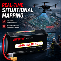 VIWIPOW Grosir Baterai Produksi Sendiri 6S Baterai Drone 25000mAh Semi-Solid State Baterai Lithium Ion Energi Tinggi untuk Drone