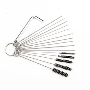 Set sikat pembersih karburator <span class=keywords><strong>Stainless</strong></span> <span class=keywords><strong>Steel</strong></span>, alat pembersih karburator 15 buah/16 buah multifungsi 304 - Product Image 3