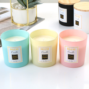 Bougies vides <span class=keywords><strong>en</strong></span> verre noir mat pour la fabrication <span class=keywords><strong>de</strong></span> bougies, bon marché, vente <span class=keywords><strong>en</strong></span> gros, 20 pièces - Product Image 5