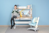 Bibliothèque d'étude pliante à hauteur réglable et ergonomique pour la lecture des enfants Meubles de chambre à coucher Chaise de bureau confortable