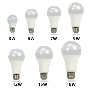 Groothandel Fabriek Prijs 3W 5W 7W 9W 12W 15W 18W 25W E27 B22 Energiebesparing Goedkope Led Lamp