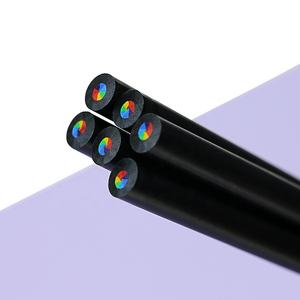 BECOL Promotional 7 Farben <span class=keywords><strong>Rainbow</strong></span> Core 4B Bleistifte Student Hand bemalter schwarzer Holz farb stift für den Schul gebrauch - Product Image 5