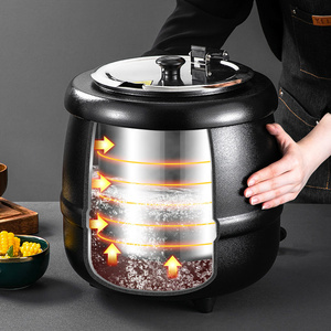 Pentola Riscaldante per Catering e Ristoranti da 10L in Acciaio Inox 304, Scaldavivande per Buffet - Product Image 4