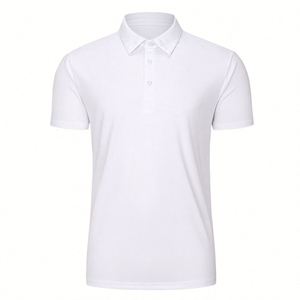 T-shirt Polo Homme Personnalisé à Manches Courtes Zippé, Imprimé sur Mesure, Style Golf, Coupe Oversize, Nouvelle Collection Été - Product Image 5