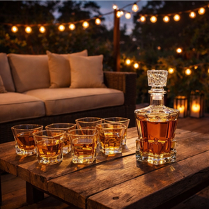 Ensemble de carafe à whisky en forme de glaçon 7 pièces avec verres, carafe à liqueur en verre de qualité supérieure et verres à whisky pour bar à domicile, <span class=keywords><strong>cadeau</strong></span> - Product Image 6