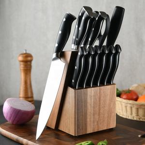 Juego de 13 Cuchillos de Cocina de Diseño Cuisinart al por Mayor, Acero Inoxidable con Bloques de Madera y Mango de ABS - Product Image 4