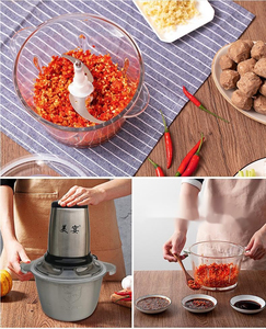 Licuadora Picadora Eléctrica Multifunción de Acero Inoxidable de 6L y 300W de Alta Velocidad con Frecuencia Pro para Carne y Verduras, Uso Doméstico - Product Image 6