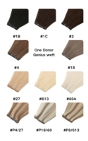 Nouvelles extensions capillaires Genius Weft à double trame, qualité de luxe pour salon, couleur mèches, double trame Genius Weft
