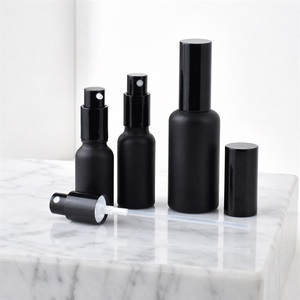 Spray <b>Bottle</b> Set Empty Cosmetic Packaging Black Matte Pump Sprayer For Skincare Perfume Wholesale Bulk Supplier - Product Image 2