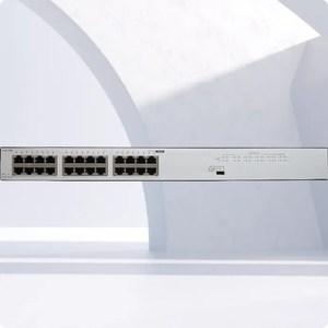 Switch Gigabit 24 ports S100-24TR, capacité de commutation 48 Gbit/s, fonction SNMP, empilable, séparateur réseau en rack, sélection intelligente numérique - Product Image 1
