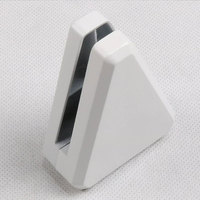 Support de panneau de séparation de bureau réglable en alliage d'aluminium triangulaire pour poste de travail à domicile et hôtel