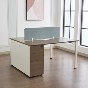 US Overseas Warehouse Free Shipping Modular Design Luxury High Quality Wooden 2 4 Person Modern Office <strong>Desk</strong> With Cabinet - Product Image 2