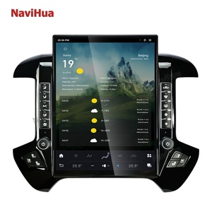 NaviHua 15.6inch Old to New Upgrade Carplay Audio <b>Dvd</b> <b>Player</b> GPS Navigation Tesla for GMC Sierra Chevrolet Silverado 2014-2019 - Product Image 2