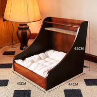 Lit pour animaux rétro style poulailler danois, petit lit pour chat, cage d'intérieur pour chien, fournitures de rangement pour animaux de compagnie