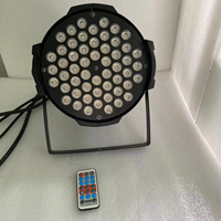Projecteur PAR LED RGBW télécommandé 54*1W/3W, double contrôle DMX512, 9000 Lumens, 3CH/7CH, IP20, Ra80, pour éclairage de scène, KTV, mariages