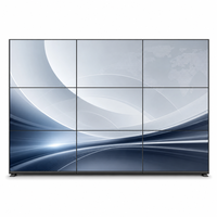 Mur vidéo professionnel IPS LCD 55 pouces, cadre de 1,8 mm, luminosité 500 cd/m², moniteur de raccordement, gamme de couleurs 98% Rec.709 pour studio TV