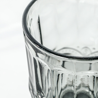 276ml Vintage Sierlijk Geprezen Glas voor Koude Dranken, Meerkleurig Retro Glas voor IJswater, Fruitsap en Andere Dranken