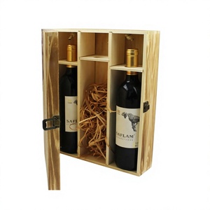 Estante para Vino de Madera Maciza con Capacidad para 2 Botellas, Diseño Moderno de Pino, Mueble para el Hogar, Hecho en Vietnam - Product Image 1