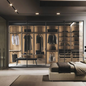 Système de dressing moderne de luxe sur mesure BALOM, armoire ouverte intégrée <span class=keywords><strong>en</strong></span> bois pour vêtements, dressing walk-in - Product Image 2
