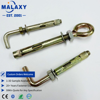 Malaxy Cheville d'expansion à crochet en métal galvanisé haute résistance, types L et O, pour cloisons sèches et plaques de plâtre