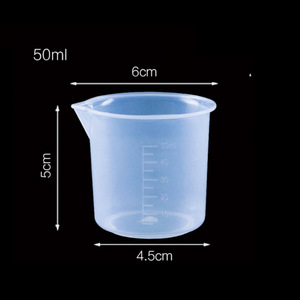 Wholesale handleless plastic measuring <b>cups</b> in 25ml, 30ml, 50ml, and <b>100ml</b> sizes. - Product Image 3