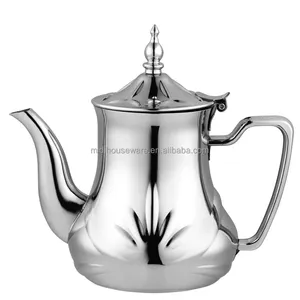 2024华美达摩洛哥茶壶套装金属银不锈钢油壶摩洛哥咖啡壶Inox茶壶家庭尺寸