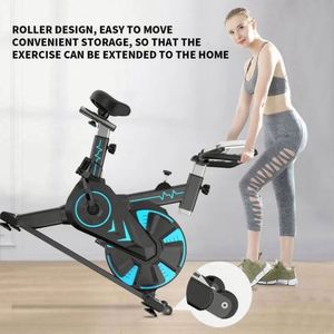 Bicicleta Estática Profesional para Casa, con Volante de Inercia de 5 kg, Peso Máximo del Usuario de 150 kg, Resistencia Ajustable, Diseño Unisex, Pantalla LCD, Metálica - Product Image 2