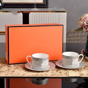 Taza de Café de Porcelana Fina Estilo Europeo, Lujo Ligero, Retro, Regalo de Inauguración, Taza de Té para Cenas - Product Image 2