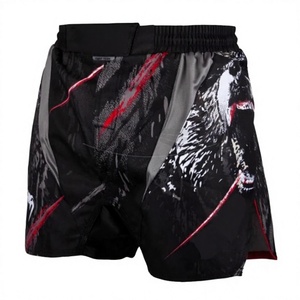 MMA Shorts design personnalisé 100% polyester sublimation imprimé respirant MMA Fighting Shorts Pakistan Men Wear Fighting Shorts - Product Image 1