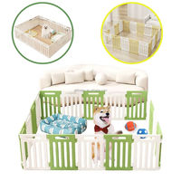 Corral para Perros Pequeños para Interiores, Resistente a Colapsos, con Puerta