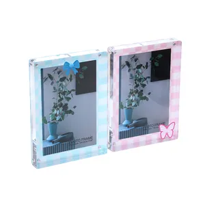 Premium Acrylic Photo Frame Magnetic Picture Frames Clear With Printing Display Clear Magnet Acrylic Photo Frames