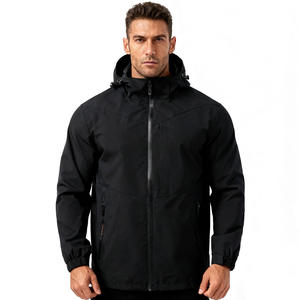 Chaqueta Impermeable con Cremallera para Hombre de Alta Calidad, Chaqueta Cortavientos con Capucha para Exteriores, Personalizable con Logotipo, Tallas Grandes - Product Image 5