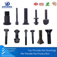 Fixations sur mesure forgées à froid de formes spéciales, boulons et écrous non standard, production de fixations OEM ODM, acceptation de dessins et d'échantillons