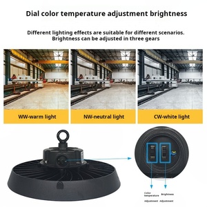 Cổ phiếu trong USA Canada công nghiệp đèn trần nhiều Power CCT Dip lựa chọn IP65 cảm biến chuyển động 240 Wát UFO Led cao bay ánh sáng - Product Image 2