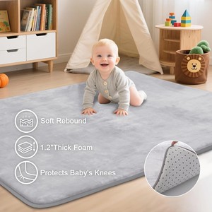 Tapis de jeu épaissi sur mesure pour bébés de 0 à 24 mois, respectueux de la peau, non toxique, sans BPA, pour usage domestique - Product Image 2